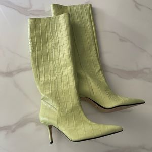 Light green Zara crocodile